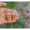 Кулон для двоих друзей "Best Buds. Пончики ушки Микки розовые". Цена за 1 комплект